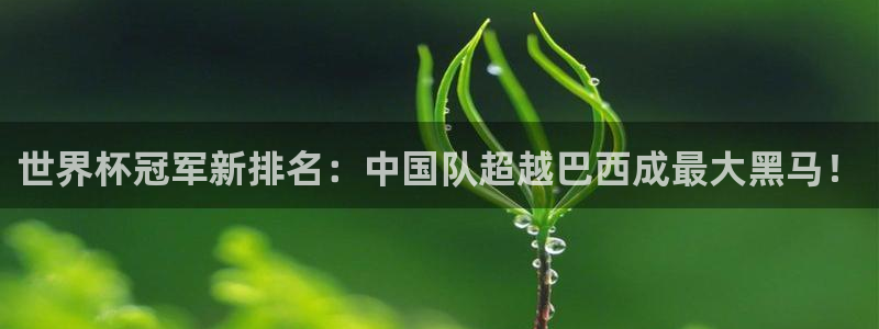 世界杯预选赛亚洲:世界杯冠军新排名:中国队超越巴西成最大黑马!
